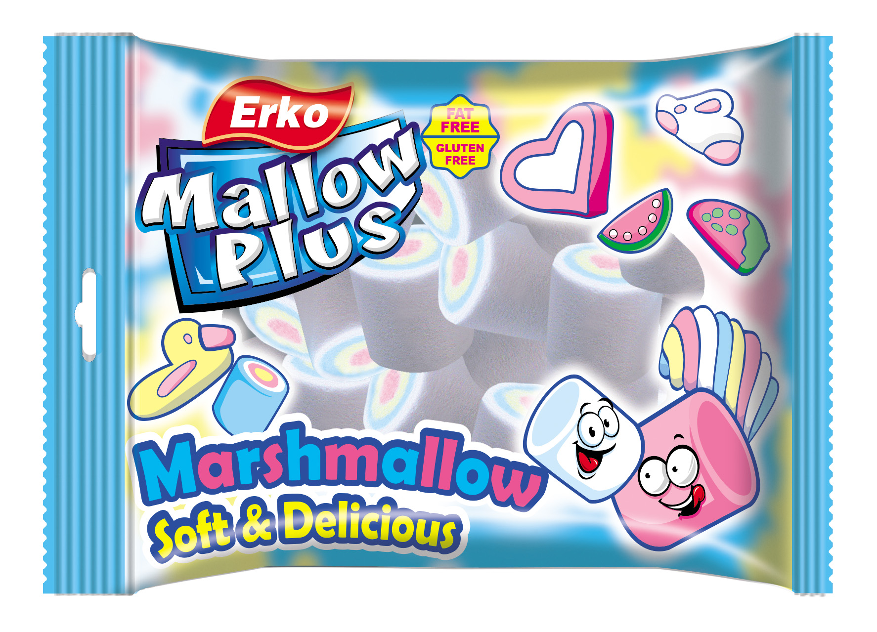 Erko Mallow PLUS assorted marshmallows package
