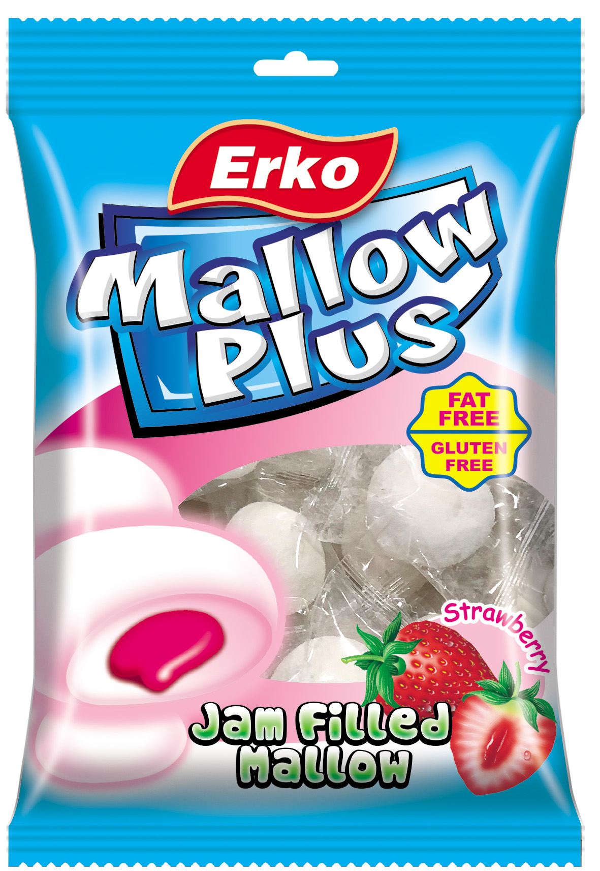 Jam Filled Mallow strawberry 80g